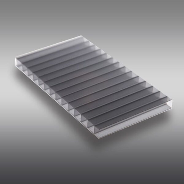 CHAPA DE POLICARBONATO ALVEOLAR - PRATA - 2.100 X 6.000 X 6MM.