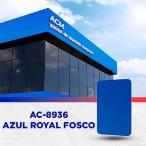 PAINEL ACM - AZUL ROYAL FOSCO - 1.220 X 5.000MM, 3MM