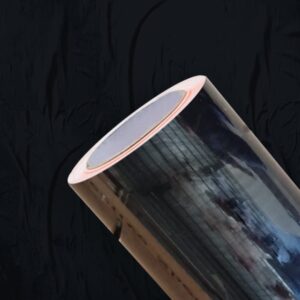 VINIL REFLETIVO RECORTE PET PRETO COM FILME 100 MICRONS E LINER 100G EM ROLO DE 1,24X45,7M