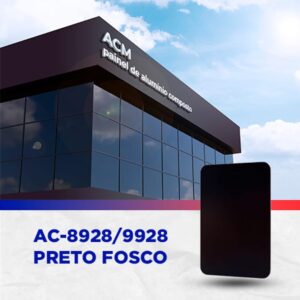 PAINEL ACM - PRETO FOSCO - 1.500 X 5.000MM, 3MM
