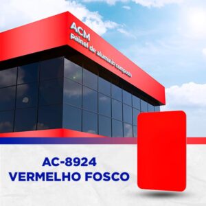 PAINEL ACM - VERMELHO FOSCO - 1.220 X 5.000MM, 3MM