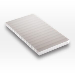 CHAPA DE POLICARBONATO ALVEOLAR - BRANCO LEITOSO - 2.100 X 6.000 X 6MM.
