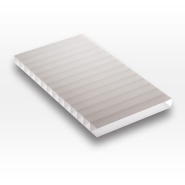 CHAPA DE POLICARBONATO ALVEOLAR - BRANCO LEITOSO - 2.100 X 6.000 X 6MM.