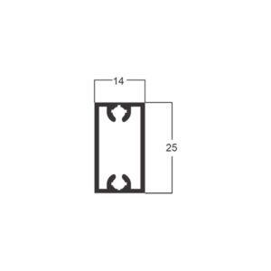 TUBO C/ OLHAL 14X25MM - BRANCO