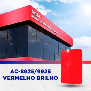 PAINEL ACM - VERMELHO BRILHO - 1.500 X 5.000MM, 3MM