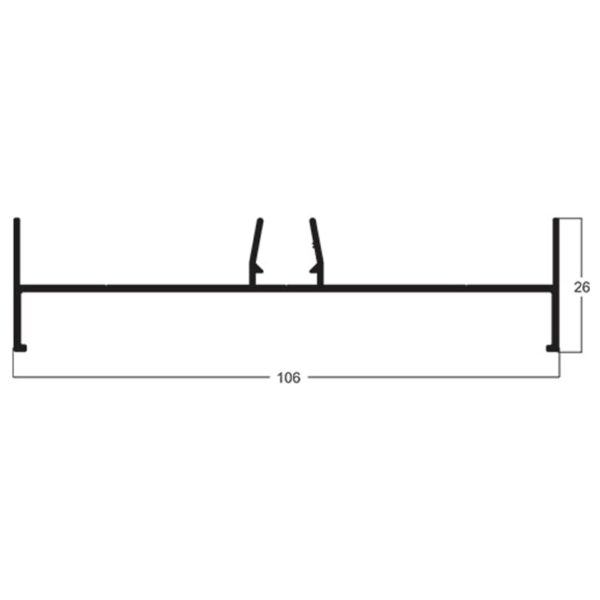 MARCO LATERAL/CORRER 3 FOLHAS - BRANCO