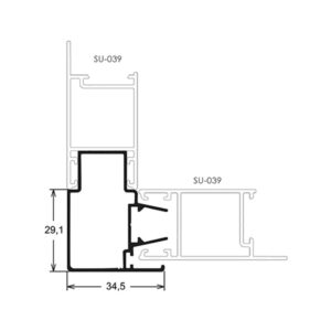 FOLHA VERTICAL - JANELA 90° - BRANCO