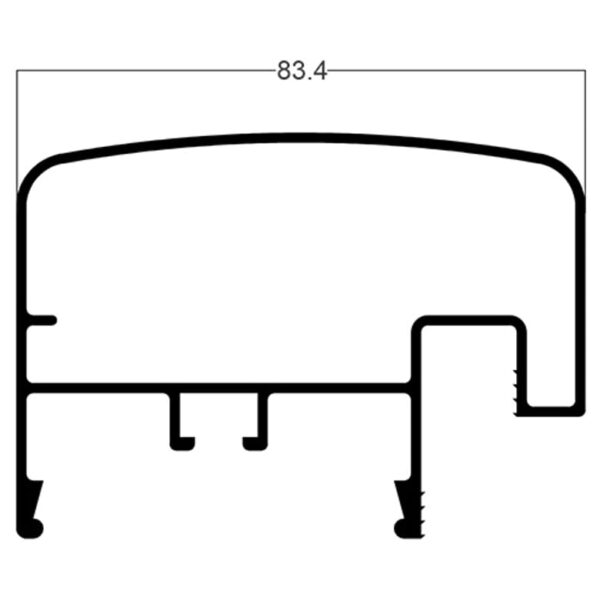 GRADIL SUPERIOR QUADRADO - BRANCO