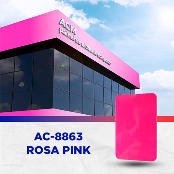 PAINEL ACM - PINK ( ROSA ) - 1.220 X 5.000MM, 3MM