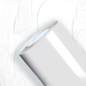 VINIL AUTO ADESIVO COM FILME BRANCO BRILHANTE 80 MICRONS E LINER 100 GSM/M2 EM ROLO DE 1,27X50M