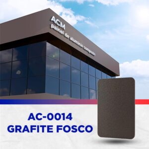 PAINEL ACM - GRAFITE FOSCO - 1.220 X 5.000MM, 3MM