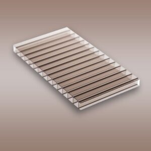 CHAPA DE POLICARBONATO ALVEOLAR - BRONZE - 2.100 X 6.000 X 6MM.