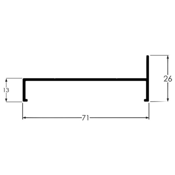 MARCO LATERAL CORER / 2 - PRETO